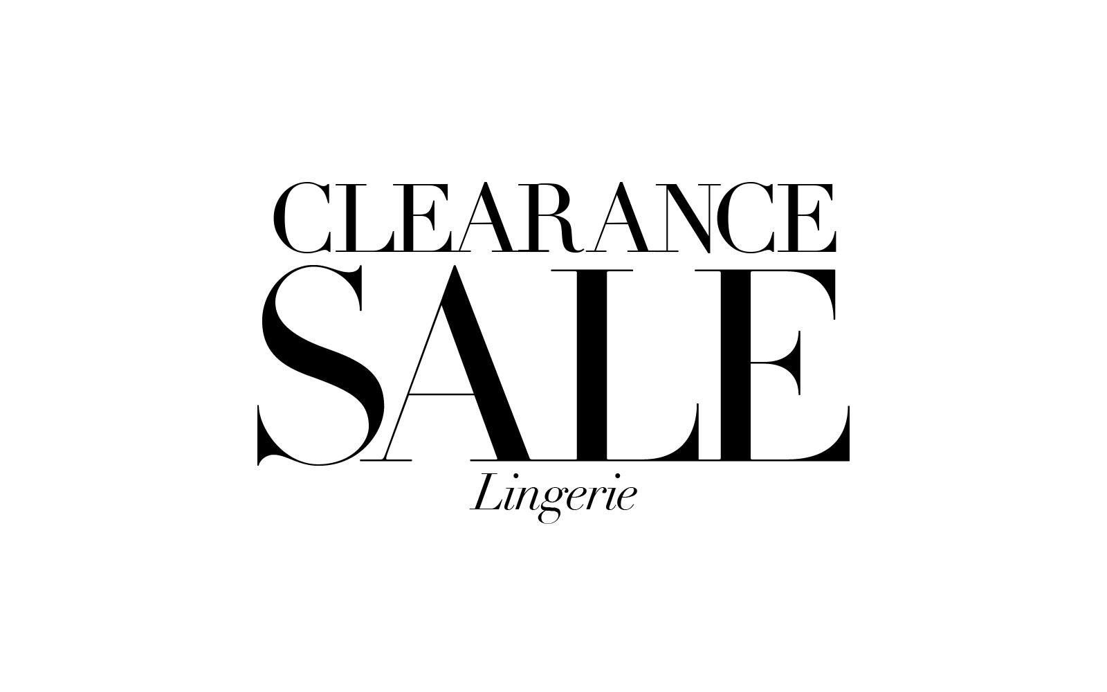 Clearance Lingerie
