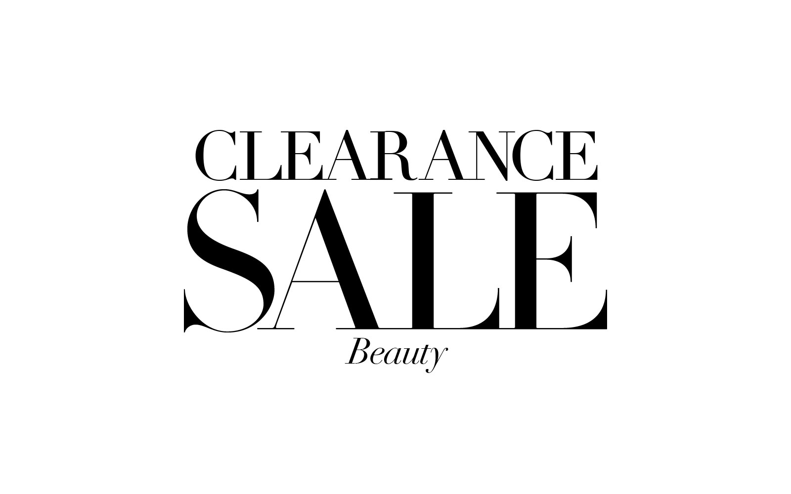 Clearance Beauty and Lingerie