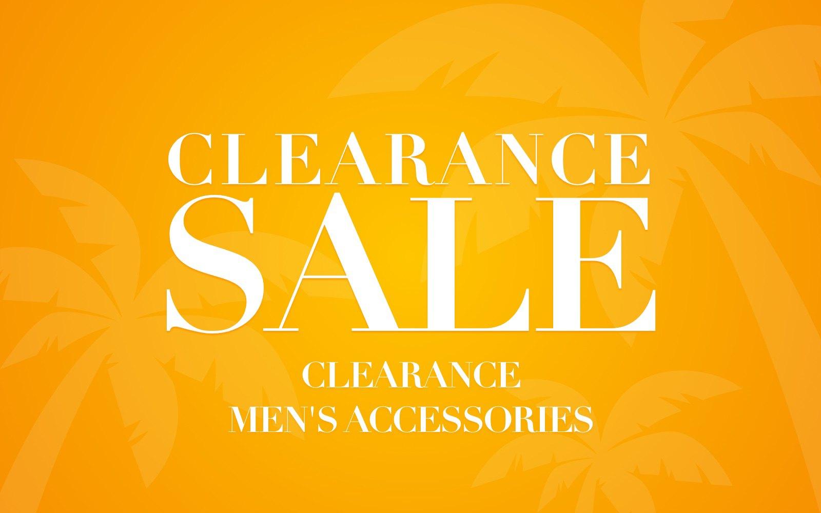 Clearance Men's Accessories