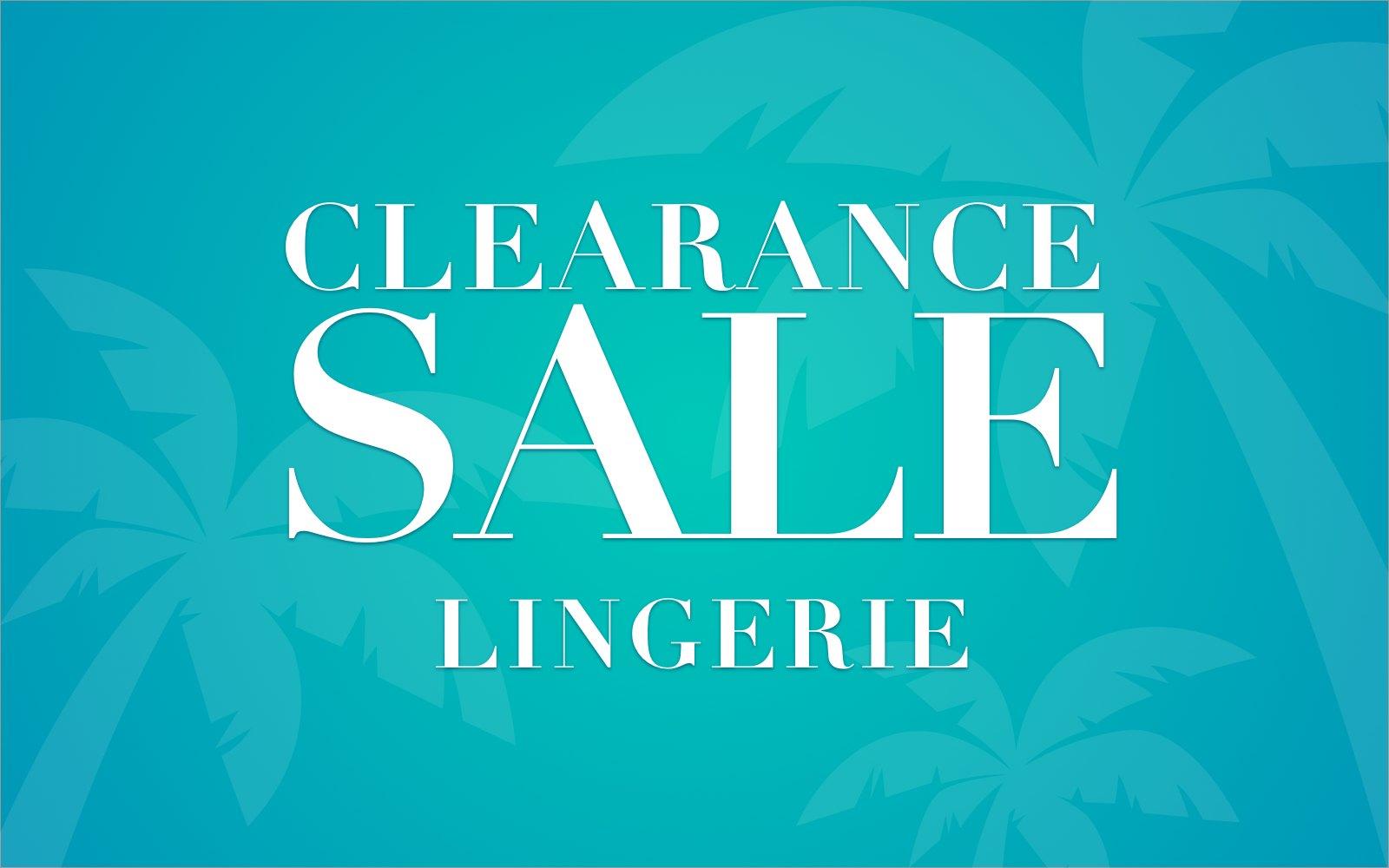 Clearance LINGERIE