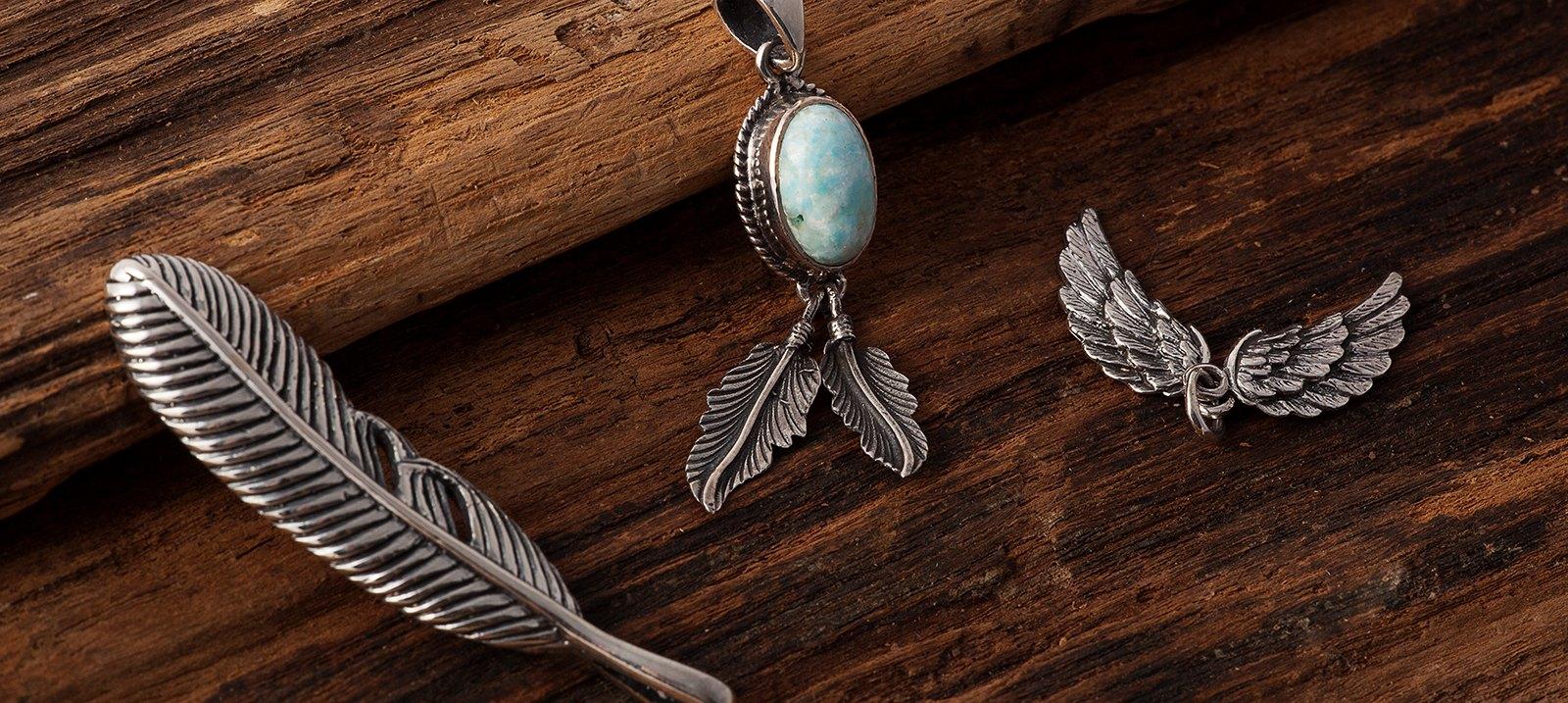 Feather Jewelry 925