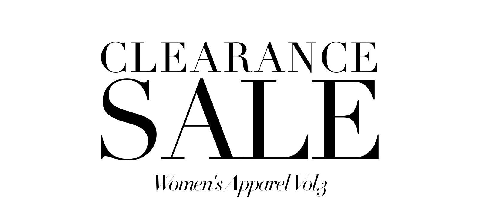 Clearance sale：Women's Apparel Vol.3