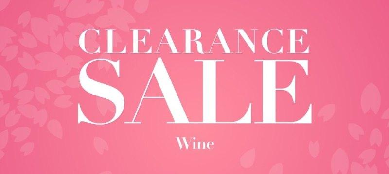 Clearance sale:Wine
