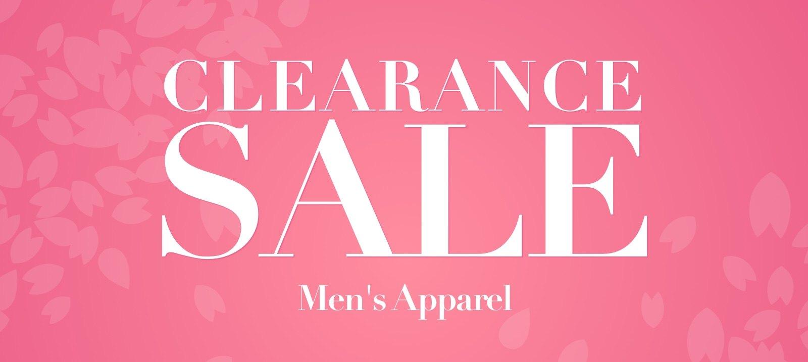 Clearance sale：Men's Apparel