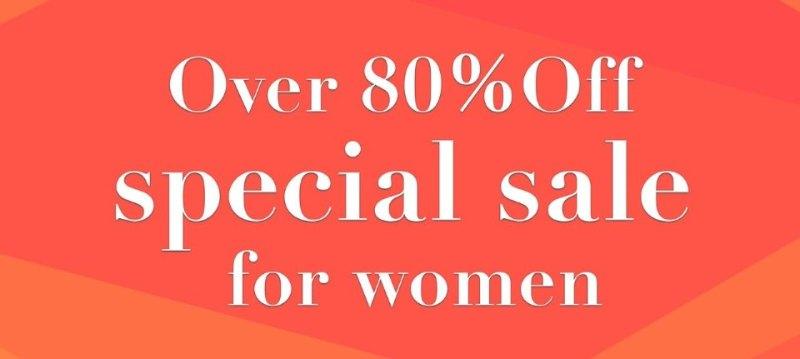 Over 80%Off special for women