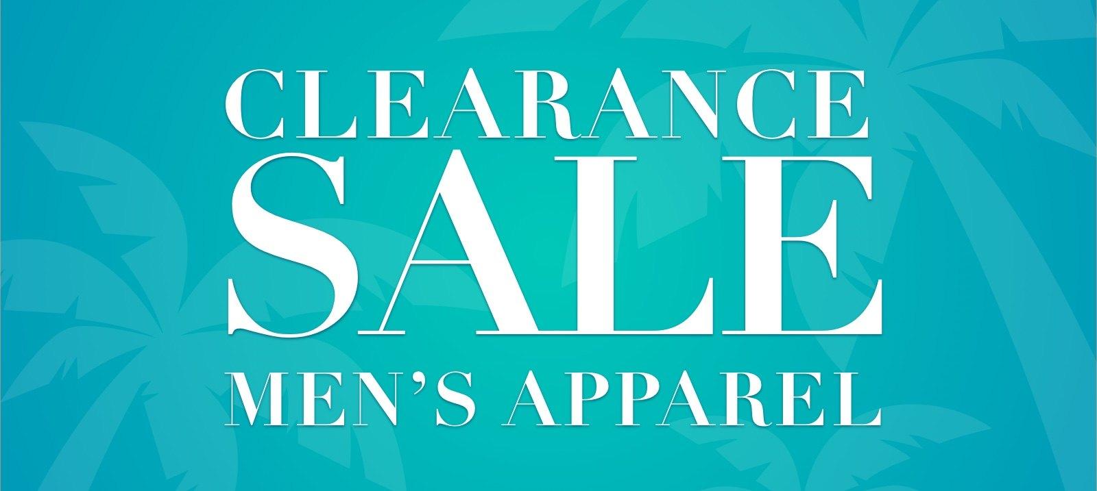 Clearance sale：Men's Apparel
