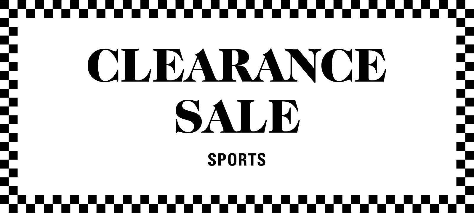 Clearance sale:Sports