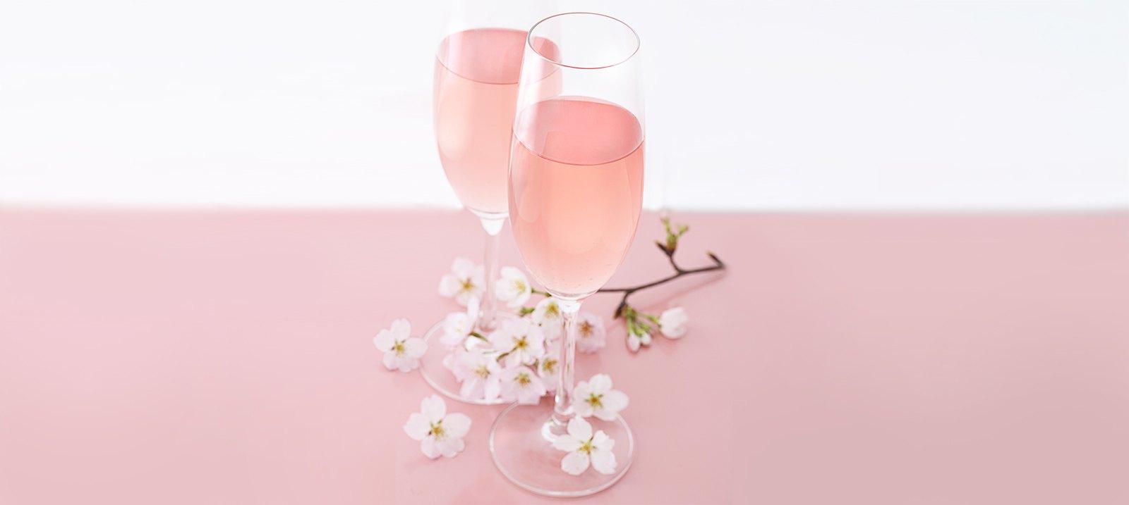 春の桜色ワイン
