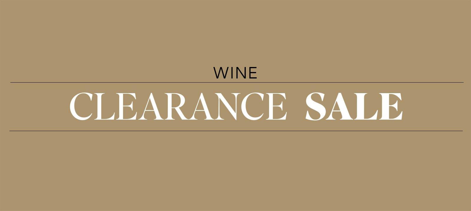 Clearance sale : Wine