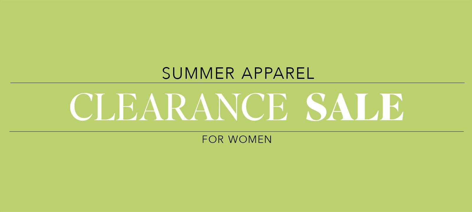 Apparel Clearance for women