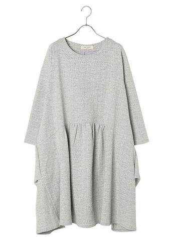 ラメ入りチュニック ライトグレー