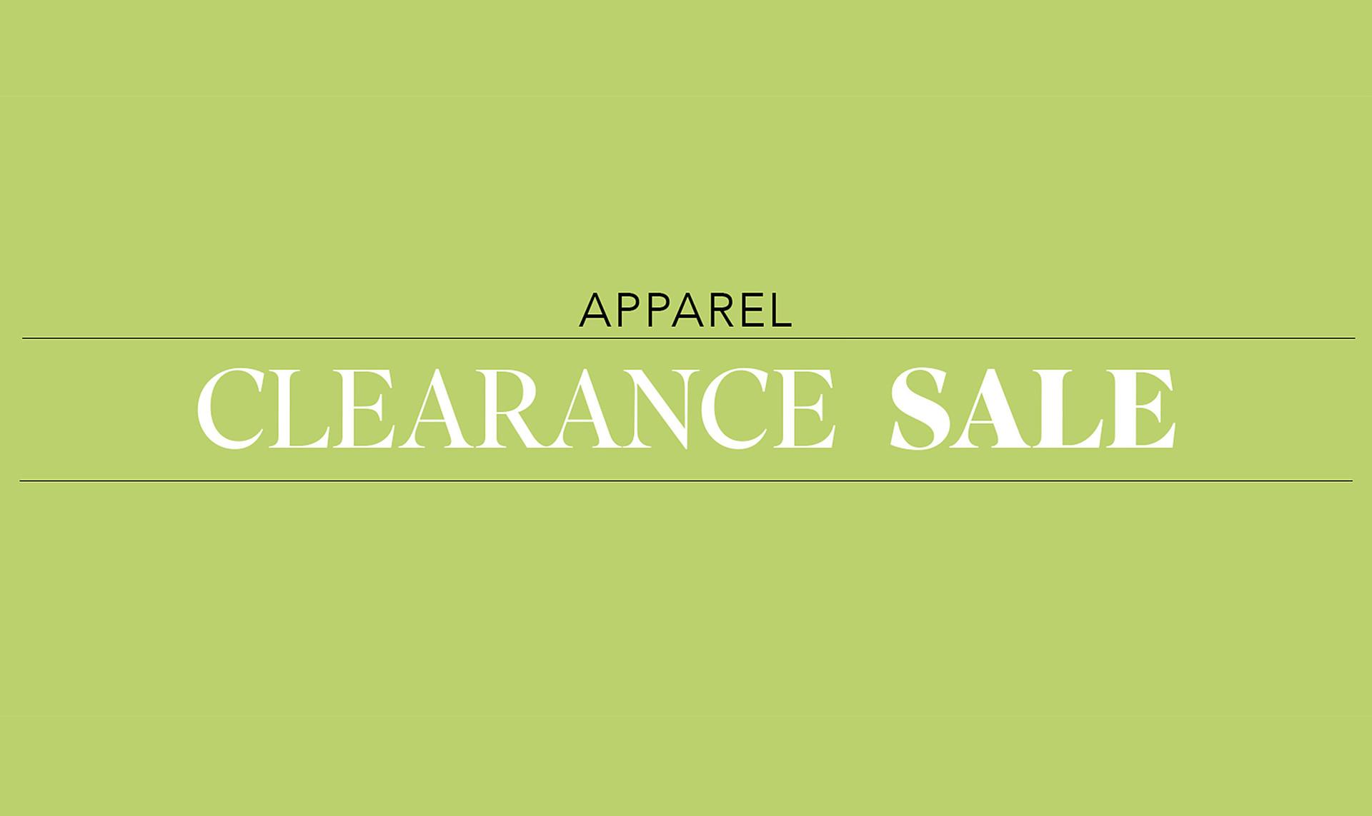 Clearance : Apparel