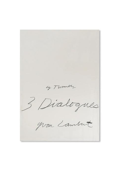 CY TWOMBLY : THREE DIALOGUES.1 PRINT (1977) [REPRINTED EDITION].  750x535mm - #1