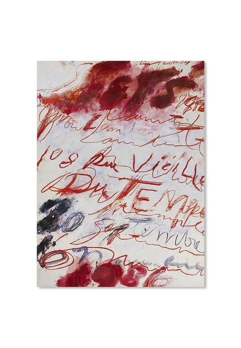 CY TWOMBLY : PRINT (1986). 750x560mm - #1