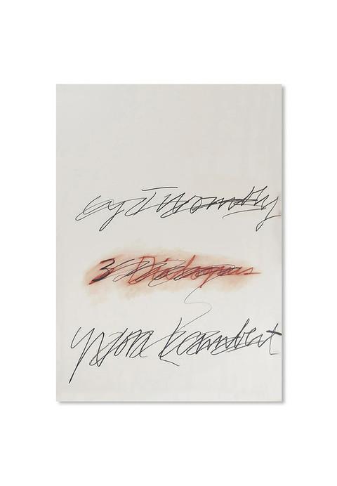 CY TWOMBLY : THREE DIALOGUES.2 PRINT (1977) [REPRINTED EDITION]. 750x535mm - #1