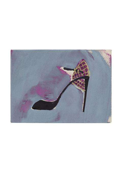 【佐藤翠】Black Shoes (acrylic on canvas) 24.2 X 33.3 cm - #1