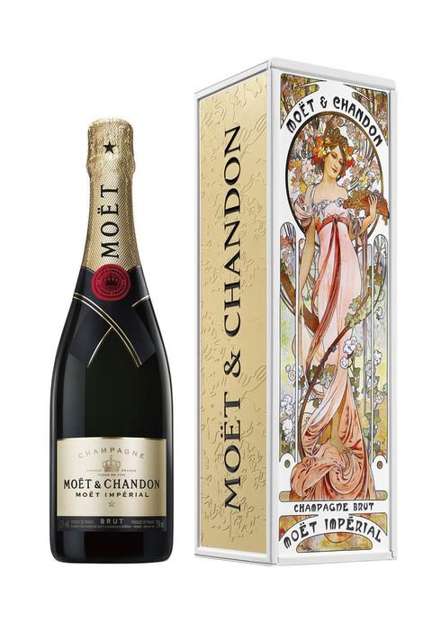 MOËT & CHANDON MOËT IMPERIAL MUCHA GIFT BOX PINK DRESS モエ・エ