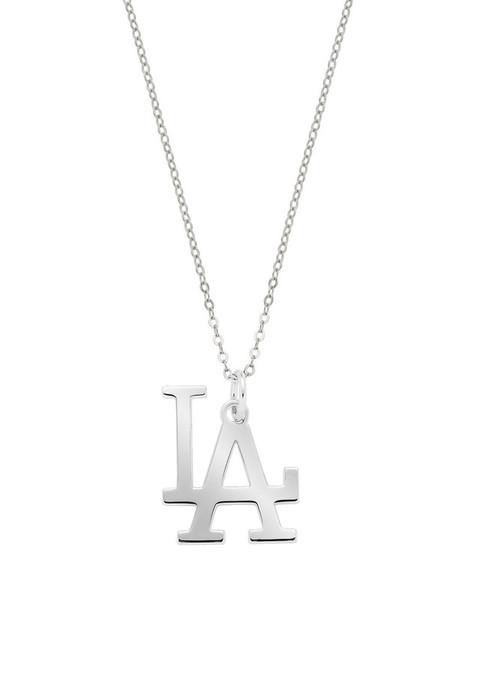 LA Dodgers Medium Pendant Necklace シルバー - #1