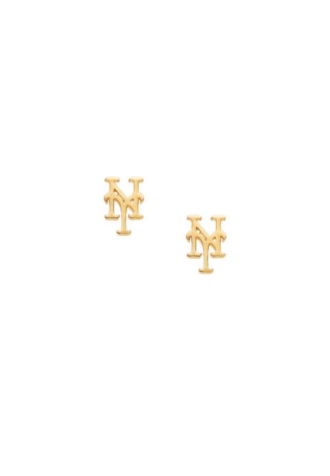 NY Mets Stud Earrings ゴールド - #1