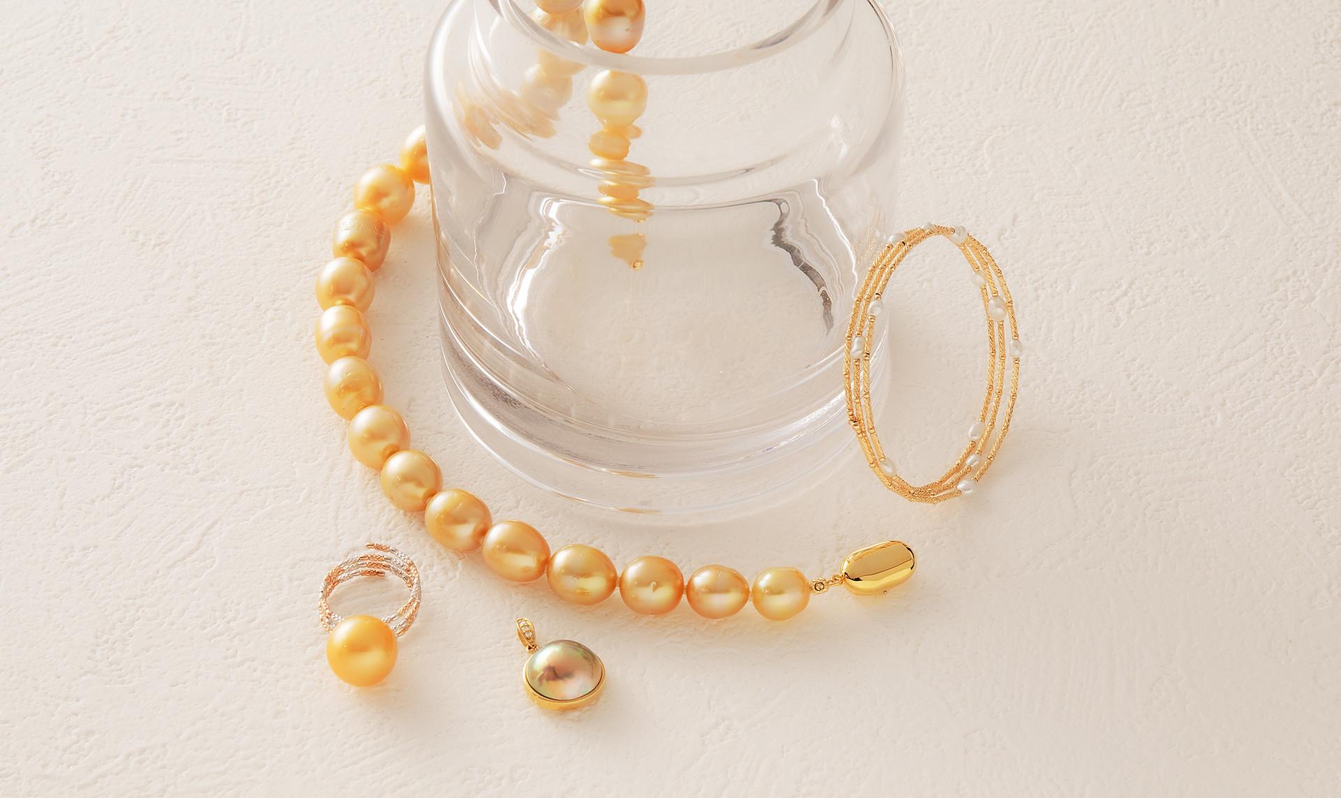 Beautiful Pearl Jewelry & Gold Jewelry